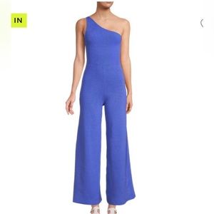 FREE PEOPLE: Waverly Ribbed One Shoulder Sweater Jumpsuit